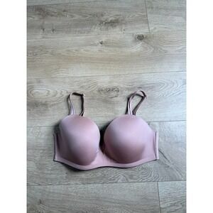 Womens Victorias Secret padded no wire wireless nude bra size 34DD